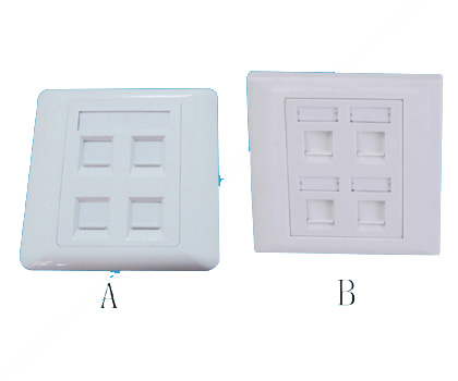111309. Wall Plate 4 port