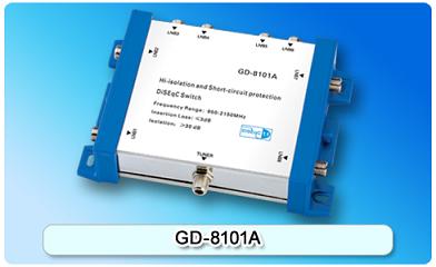 150560. GD-8101A Hi-isolation and short-circuit protection 8 in 1 DiSEqC switch
