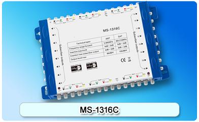 150678. MS-1316C Cascadable Multiswitch of 13 in 16, 13 In Series
