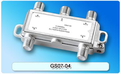 150832. GS07-04 SAT 4-Way Splitter