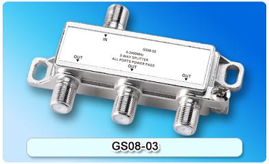 150837. GS08-04 SAT 4-Way Splitter