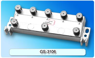 150855. GS-3106 5-2400MHz SAT 6-way Tap