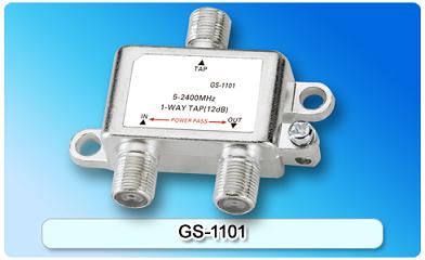 150867. GS-1101 5-2400MHz SAT 1-way Tap