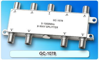 151420. GC-1078 5-1000MHz 8-way Splitter