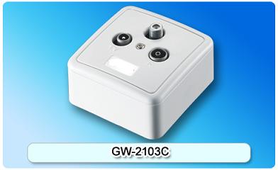 152002. GW-2103C SAT/TV/FM wall socket