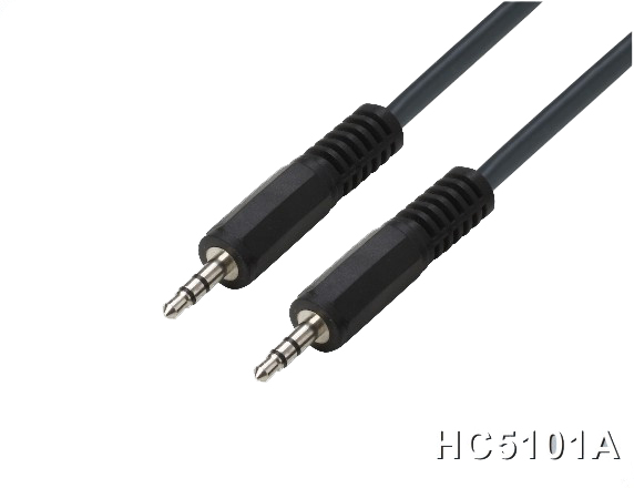 161116. 3.5mm Male to Male Audio Cable Gold-Connector 