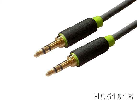 161117. 3.5mm Male to Male Audio Cable Gold-Connector 