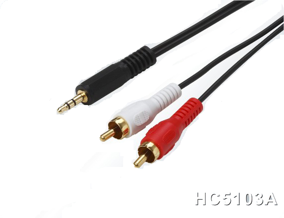 161122. 2 RCA to 3.5mm Audio Cable 