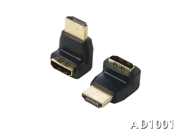 161301. HDMI Right Angle Cable Adapter Male to Female Adapter 90 degree
